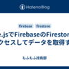 Vue.jsでFirebaseのFirestoreにアクセスしてデータを取得する