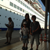 古い欧州旅行記（その71）～2013年夏。ギリシャ、エーゲ海クルーズ旅行、、、いよいよ乗船～ミコノス島へ、、これぞギリシャという白い街並みです、(*´∀｀*)