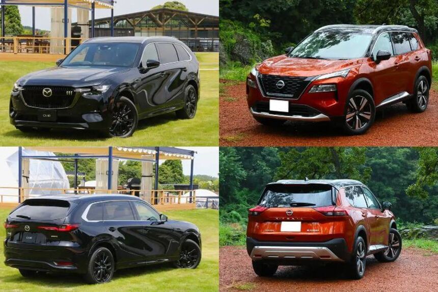 マツダCX-80 vs 日産エクストレイル徹底比較！人気の国産3列シートSUV