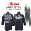 インディアンモトサイクル【INDIANMOTOCYCLE 】 ×  春物６分袖Ｔシャツ × 限定、２色展開！