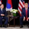 韓国の反応, 米韓首脳会談前の記者質問回答回数、トランプ17回、文在寅0回…欠礼議論