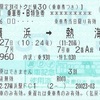踊り子7号　乗車券・B特急券【トクだ値30】