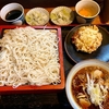 そぼ政【蕎麦政】（足立区南花畑 六町駅）冷肉そば＋かき揚げ＋卵＋もりつゆ