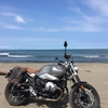 R nineT scrambler で海へ