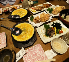 ★ジャガイモの角切りと卵の鉄板焼き
