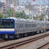 8月5日撮影　東海道線　平塚～大磯間　横須賀線新型車両　E235系1000番台基本編成の試運転を撮る②