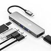 USB C ハブ NOVOO USB3.0 PD ポートTypeC アダプター HDMI SD MicroSD USB3.0 高速ポート*2 MacBook2016 MacBook Pro/ChromeBook対応 (グレー)