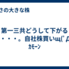 第一三共どうして下がるの・・・・。自社株買いщ(ﾟДﾟщ)ｶﾓｰﾝ