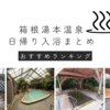 【箱根湯本温泉】日帰り入浴完全ガイド（温泉ソムリエのオススメ７選）