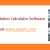 Heat Loss Calculation Calculator Software-ISOWTC