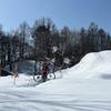 雪の桧原湖サイクリング