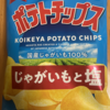 今夜のおやつ！湖池屋『ポテトチップス じゃがいもと塩』を食べてみた！