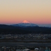 雪化粧した富士山…