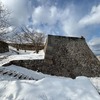 雪の米子城に登ってきました