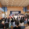 卒業式総合練習　２回目①　入場