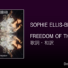 【歌詞・和訳】Sophie Ellis-Bextor / Freedom Of The Night / ソフィ・エリス・ベクスター / フリーダム・オブ・ザ・ナイト