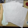 針と糸で作る。中綴じ雑記帳