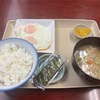青物横丁・松林堂、目玉焼きダブルな朝定食