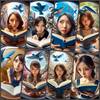 Outtakes: 魚眼レンズの彼女の読書：想像力の瞬間を捉えたAI アートの実験