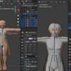【アバター首接合】1. Blenderインポート～前準備