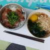 海でも“朝そばセット”作ってみました