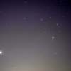 アンタレスと木星と月と【２月13日撮影】