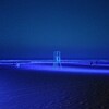 【千葉県・大網白里市】幻想的な青色に染まった砂浜『Shirasato Night Blue B』