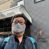 兵庫町からバスに乗って高松市内を見学します。