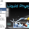 Liquid Physics 2D　水の粒子シミュレート。２Ｄ用の物理パーティクル