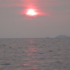 燧灘、瀬戸内海の夕陽