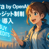 【速報】Sora by OpenAIに“クレジット制”導入 