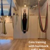 Core training with hammock