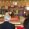  　来宮神社で結婚報告の儀式