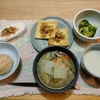 野菜味噌汁。油揚げ