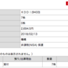 20180207 KDDI株を7株買い増しました