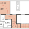 節電＊寒さ対策！アパート内階段の断熱カーテン！フリーカット生地でかんたん設置。