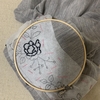 セーターにビーズ刺繍２　試作