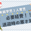 またも必要経費！！保育園送迎時の寒さ対策に課金⛄