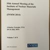 国際会議録新刊案内:  55th Annual Meeting of the Institute of Nuclear Materials Management (INMM 2014) (Proceedings) ご注文受付