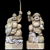 恵比寿様像、大黒様像　特別注文品彫刻　萩原神社（大阪府堺市）