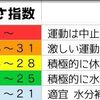 部屋のなかでの熱中症も、起こりうる暑さですね