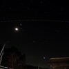 今夜の月とISS