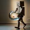 段ボールロボット、歩く。Soraで描く歩行シーンいろいろ