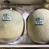 めぶき 株主優待 メロン届いた（茨城県産アールスメロン ２玉）