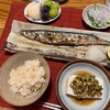 【秋刀魚定食とお気に入りの最上納豆】