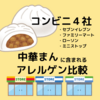 2020年版　コンビニ４社「肉まん＆中華まんに含まれるアレルゲン」まとめ