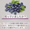 ブルーベリーは抗酸化物質をたくさん含んでいます
