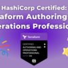 Terraform の認定試験「HashiCorp Certified: Terraform Authoring and Operations Professional」に合格した