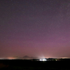 低緯度オーロラが写りました、空が真っ赤に！