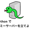 Python でダミーサーバーを立てよう！